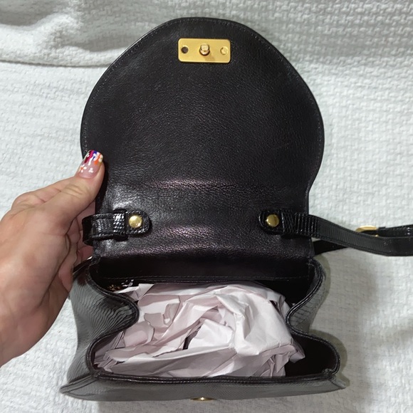 RARE vintage Revillon lizard embossed leather Bag - Picture 10 of 16